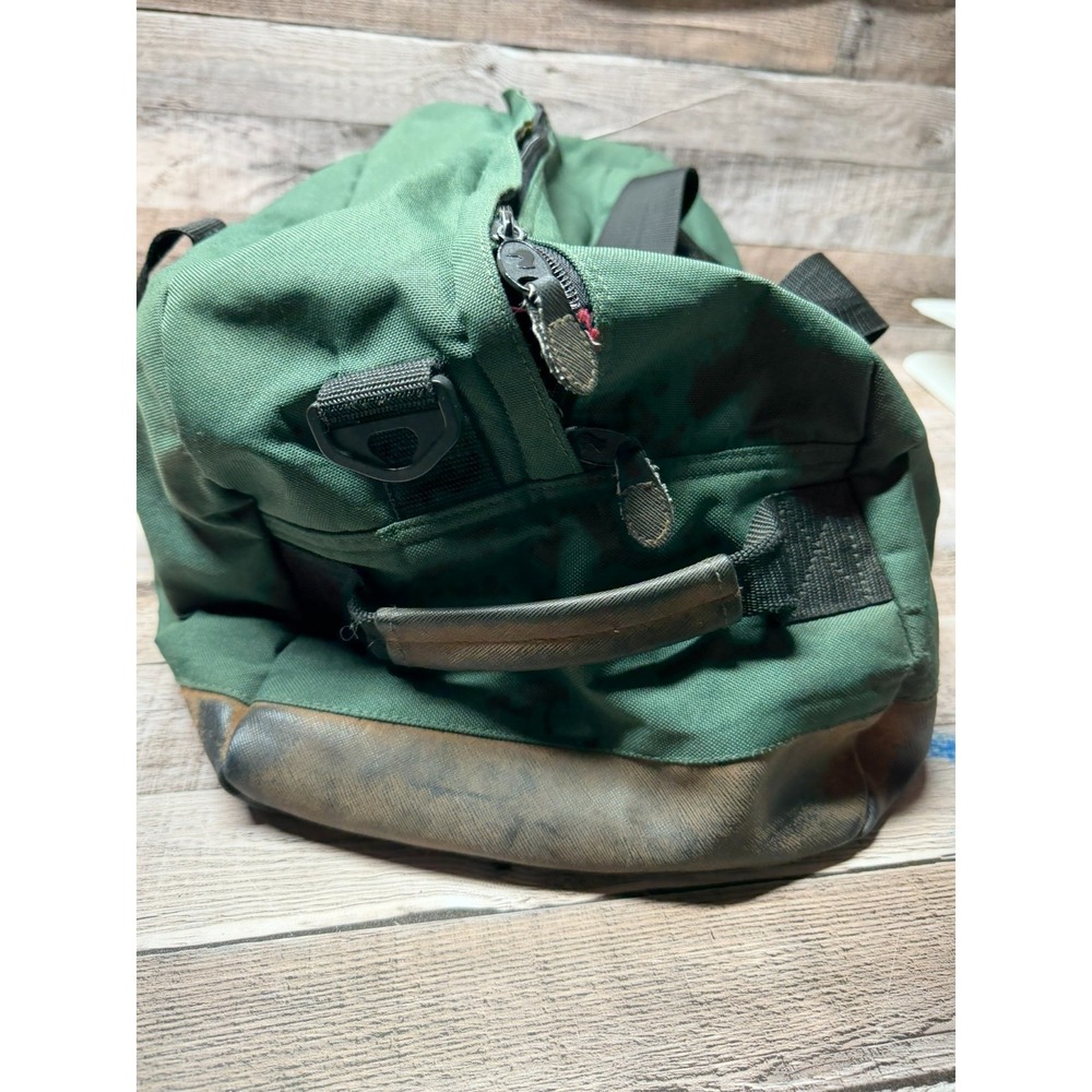 Vintage Duckhead 1865 Canvas Duffle Bag Brown Green - Picture 6 of 13